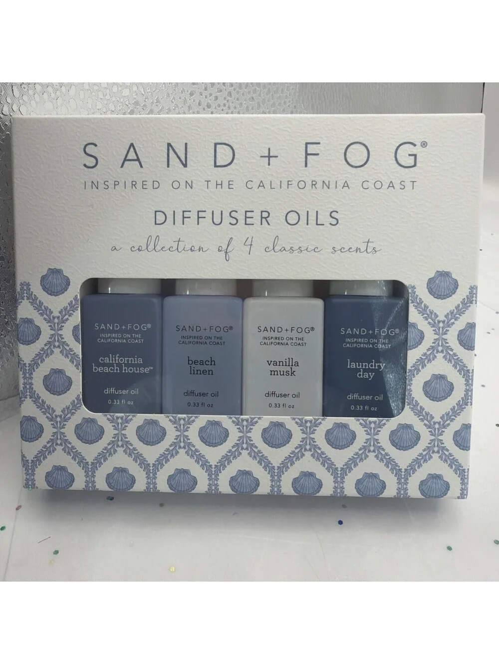 Sand + Fog Fragrance Diffuser Oil 4 Pack Laundry Day Vanilla Musk Linen NEW